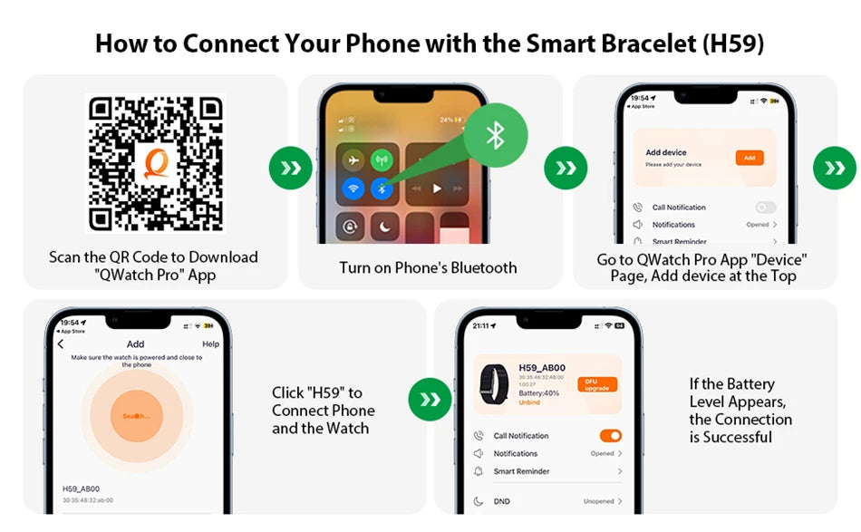Sport Fitness Tracker Smart Bracelet Heart Rate Blood Pressure Monitor & Smartwatch Band