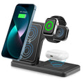 3 In 1 Magnetic Wireless Charger Stand 15W Fast Charging Dock Station Multiple Devices for iPhone