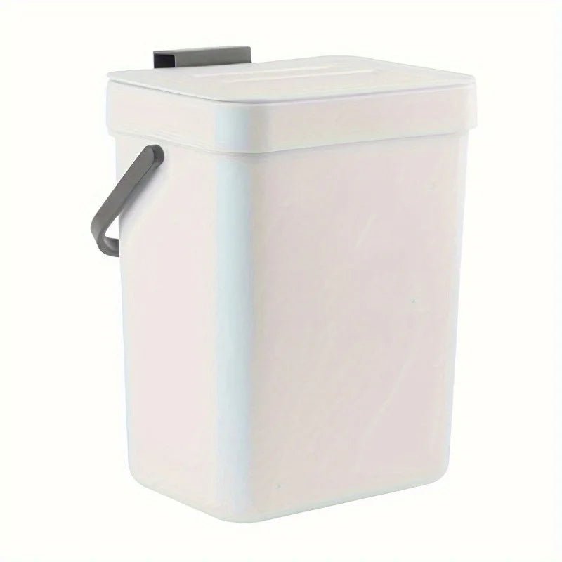 Space-Saving Quiet-Close Trash Can - 3/5L, Eco-Friendly Sealed Bin For Kitchen & Office - Lovies Kitchenwares