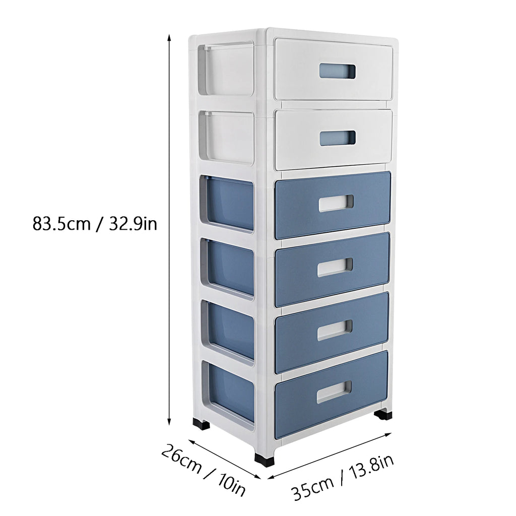6-Tier Drawer Desktop Organizer Cabinet Space-Saver