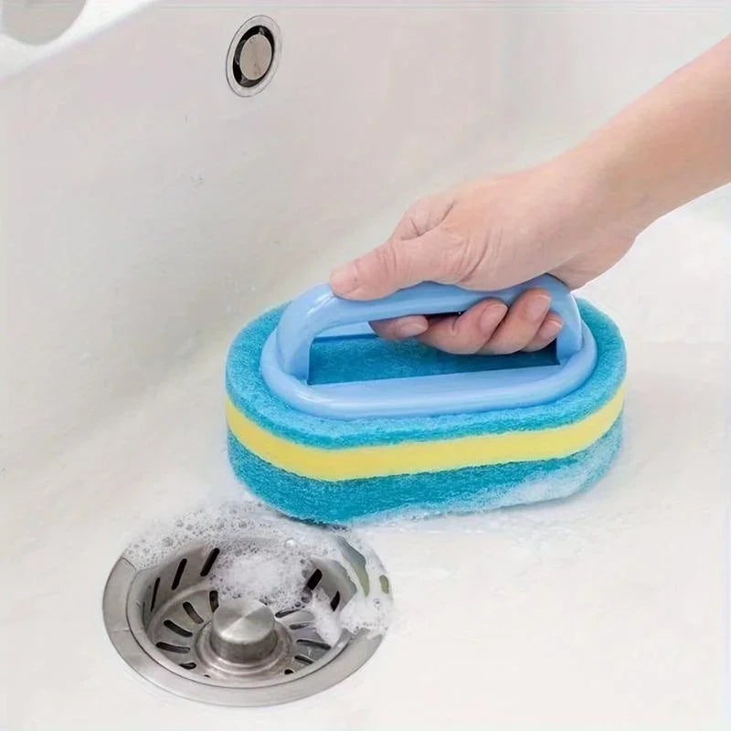 Sponge Multi-Cleaning Brush With Handle