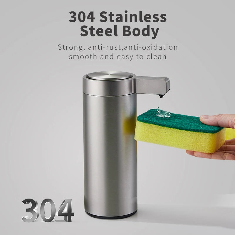 Kitchen Soap and/or Hand Sanitizer Automatic Sensor With Smart Electric Dispenser 304 Stainless Steel