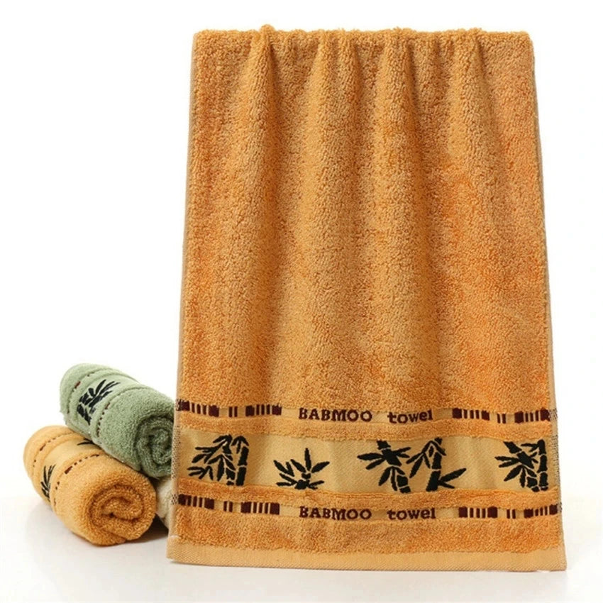 Set of 6 Bamboo Fiber Thick Absorbent Bath Towels