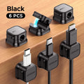 Smooth Adjustable Magnetic Cable Clips for Cord Holder and Wire Cable Keeper Organizer