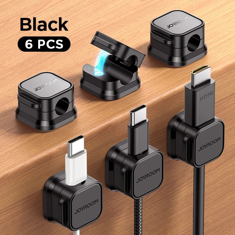 Smooth Adjustable Magnetic Cable Clips for Cord Holder and Wire Cable Keeper Organizer