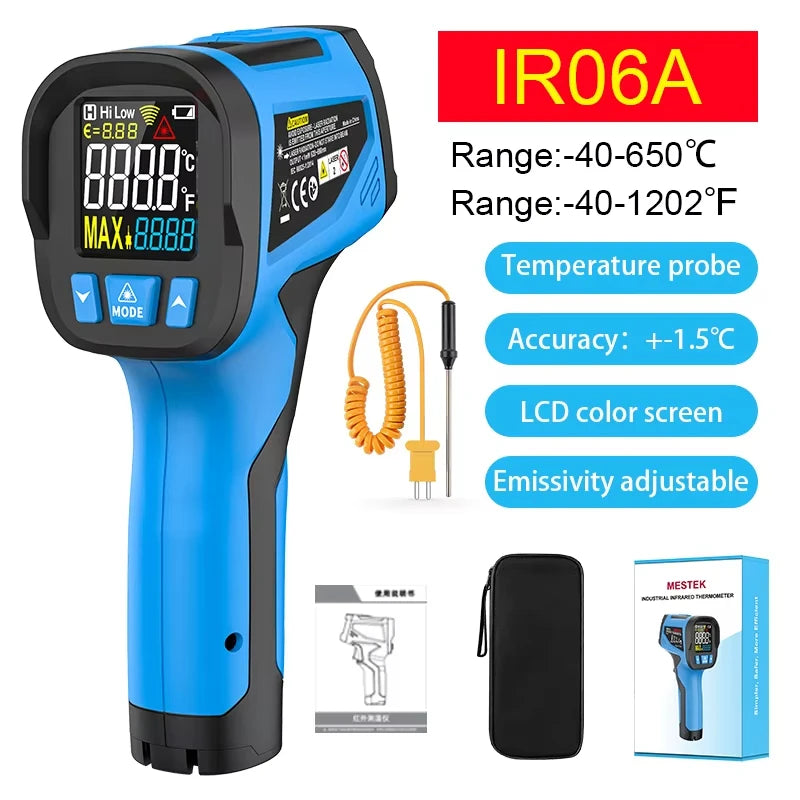 -40 to 800 Degree Digital Infrared Laser Thermometer Non-Contact