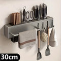 Space Saving Heavy Duty Carbon Steel Wall Mounted Kitchen Organizer For Multiple Kitchen Tools