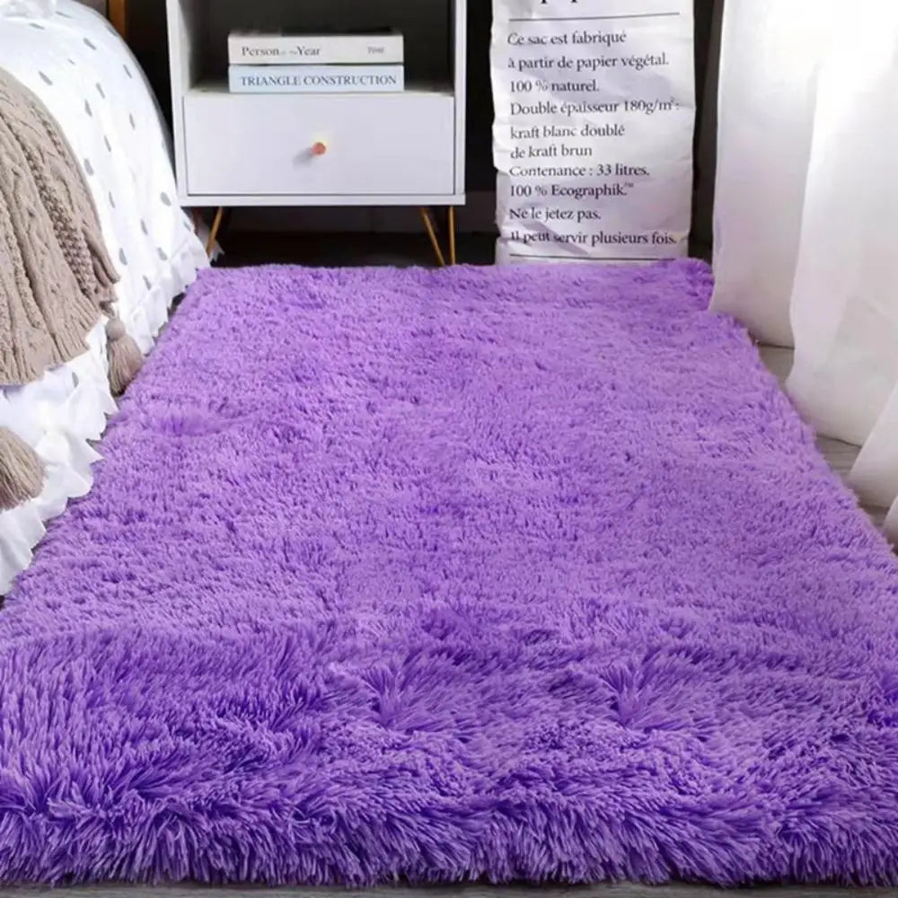Tie-Dye Plush Carpet Non-Slip Multi-Room Decoration Soft Fluffy Home Mat