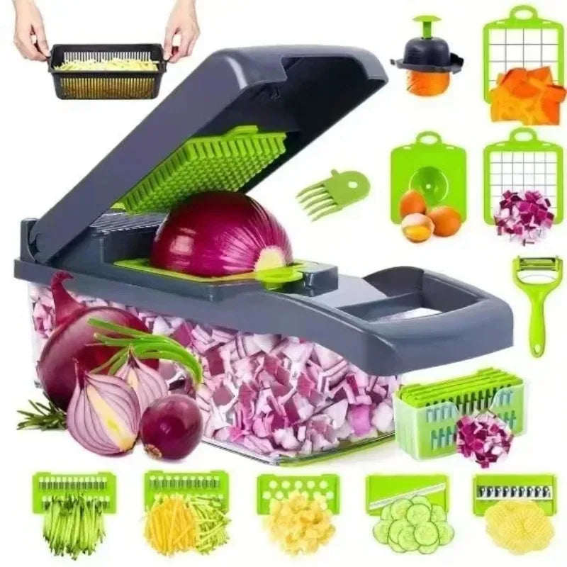 Multi-Functional Kitchen Vegetable Cutter, Dicer, Slicer, Grater, Magic Tool