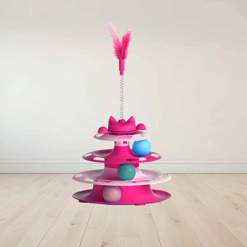 Pet Toys, Funny Stick, Playful Ball Supply, Turntable Ready