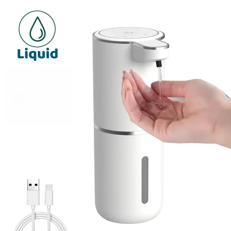 Automatic Liquid/Foam Soap Dispenser, Touchless Electric Dispenser, USB Rechargeable with Infrared Sensor