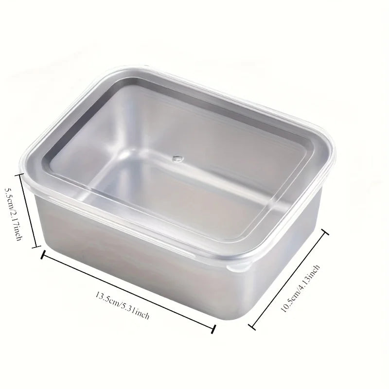 5pc Airtight Dishwasher Safe Stainless Steel Food Storage Containers Set