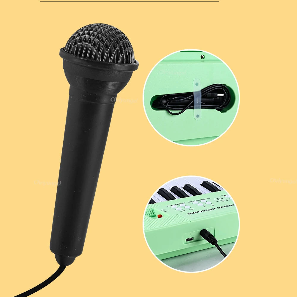 37 Keys Kids Musical Electronic Piano Organ Keyboard with Microphone And an Educational Toy