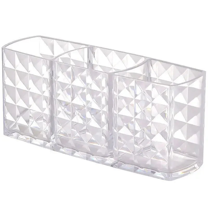 1Pcs/2Pcs Diamond Patterned Mirror Cabinet Storage Box, Multi-Room Multi-Use Storage Box