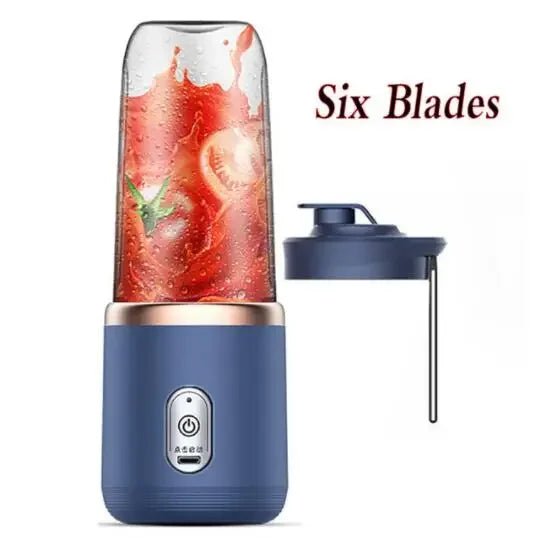 Portable Wireless Blender Electric Fruit Juicer Machine With Ice Crushing Blades - Lovies Kitchenwares