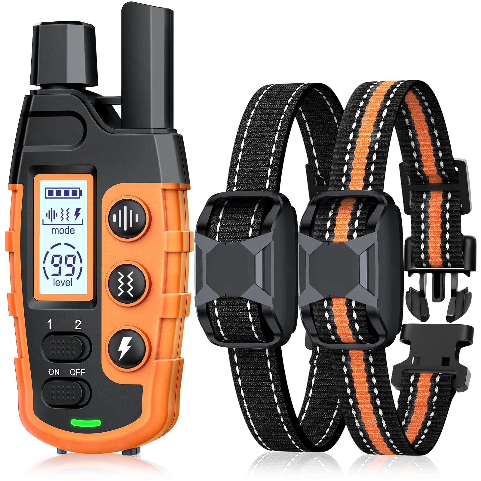 3300Ft Electric Remote Control Dog Training Collar Waterproof Pet Behavior For 5-120lbs Puppy With Shock Vibration