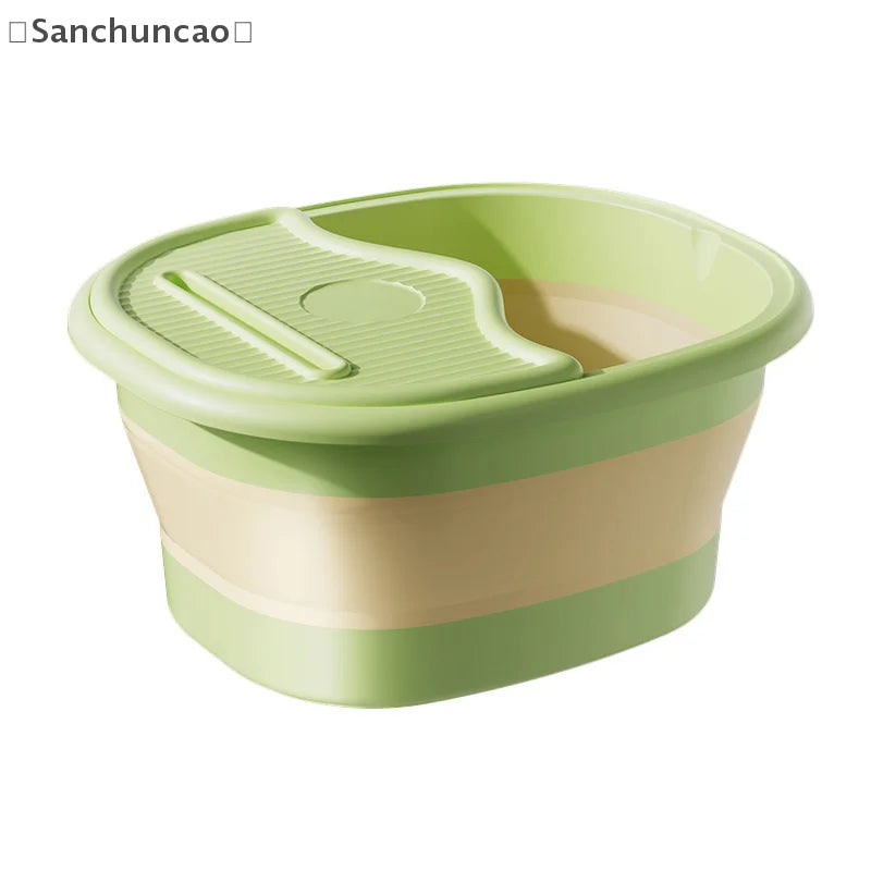 1Pcs Portable Foldable Home Foot Bath Bucket/Basin Massager & Soak Foot Tub