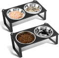 Elevated Cat Food and Water Bowls Set