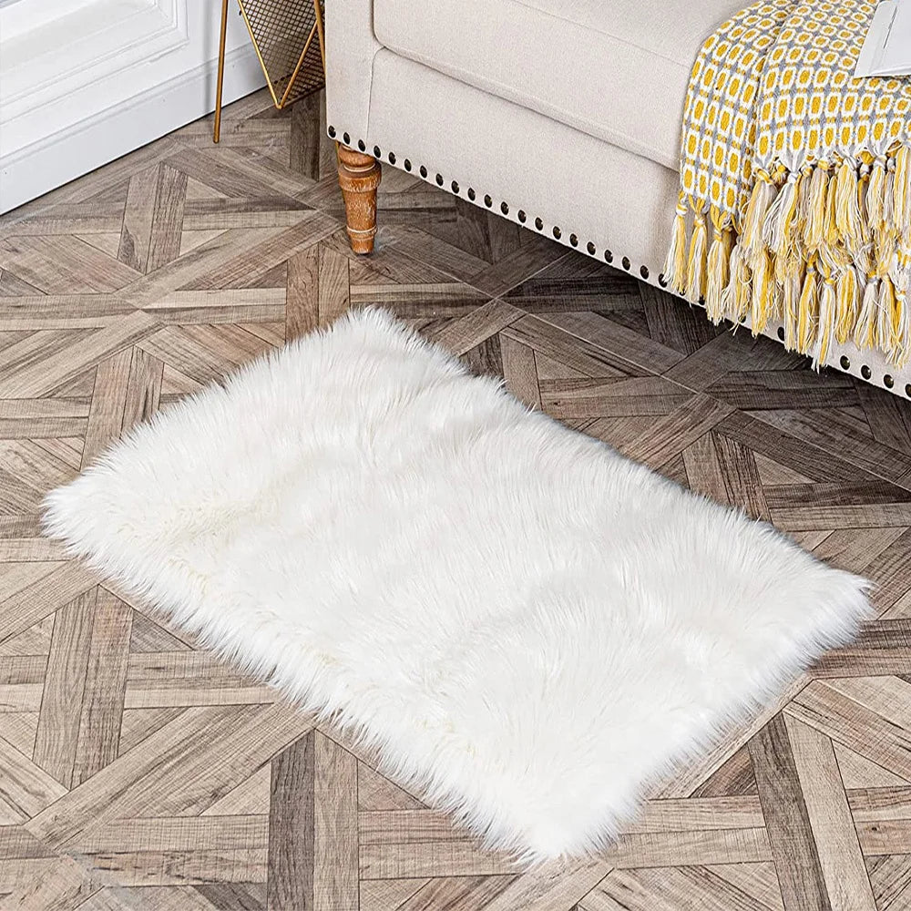 Silk Wool Rugs Multi-Room Tie-Dye Non-Slip Washable Carpet Mats
