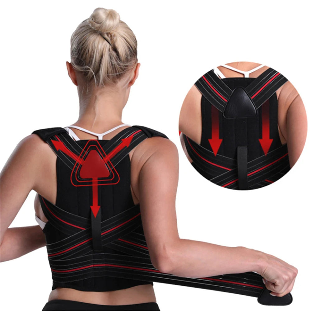 Adjustable Posture Corrector For Back & Shoulder Support Brace