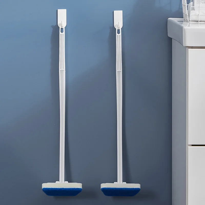 Bathroom Sponge Cleaning Brush Multi-Functional Tool With Long Removable Handle