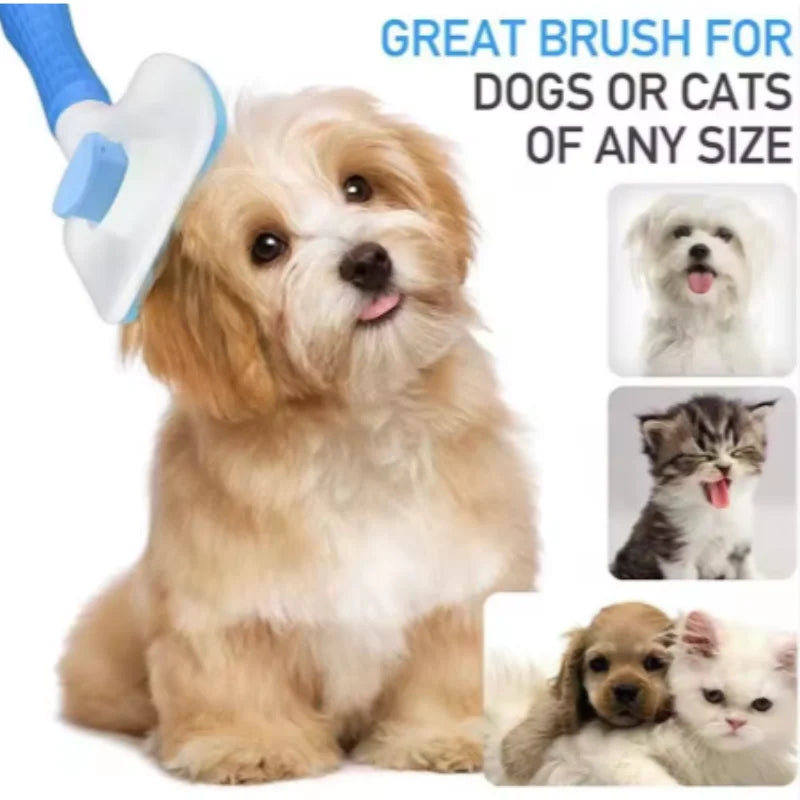 Self Cleaning Pet Brush Comb For Pet Hair Removal And Grooming Tool Pet Accessory