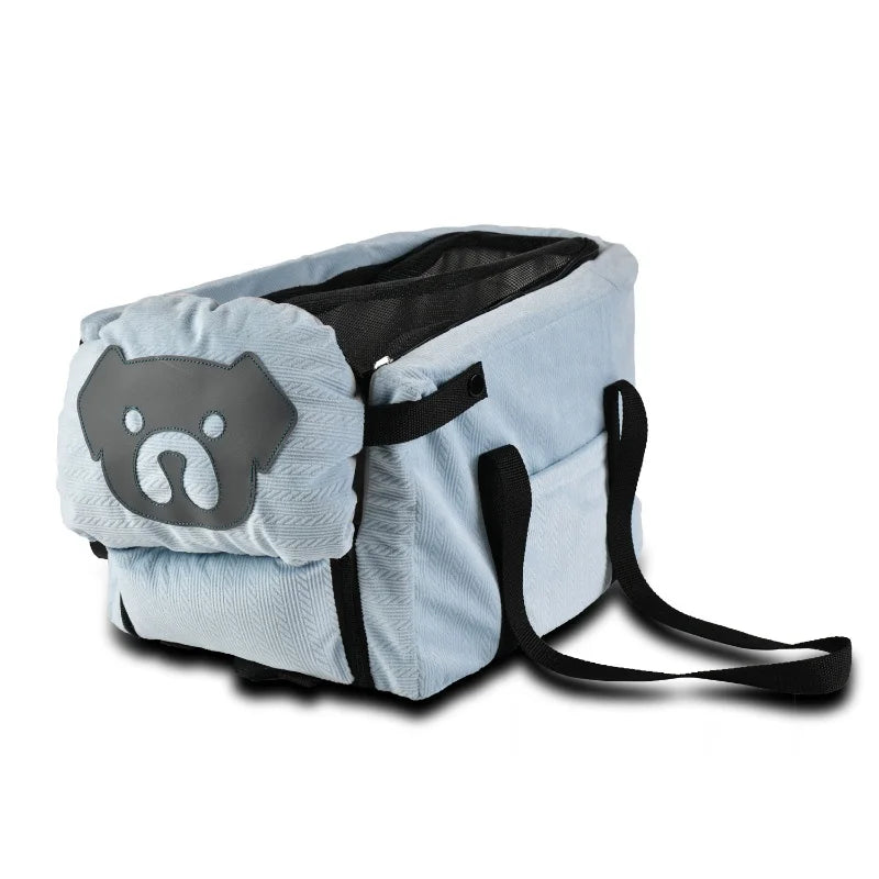 Travel Pet Car Seat Cover Foldable Hammock, Pet Harness & Bag Basket