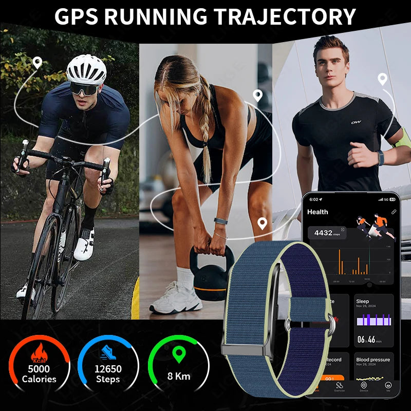 Sport Fitness Tracker Smart Bracelet Heart Rate Blood Pressure Monitor & Smartwatch Band