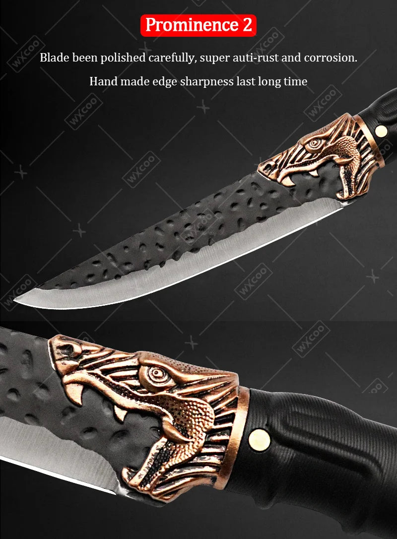 8PCS Stainless Steel Forged Professional Kitchen Chef Knife Set