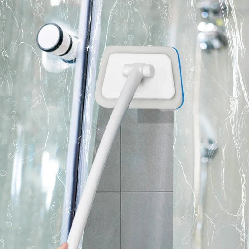 Bathroom Sponge Cleaning Brush Multi-Functional Tool With Long Removable Handle