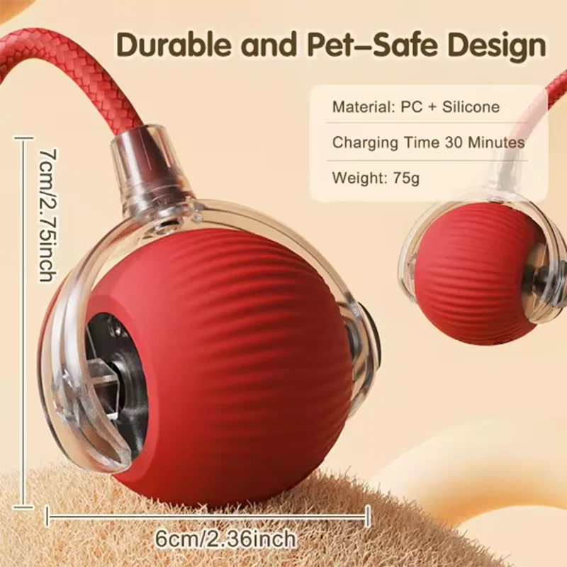 Intelligent interactive cat ball long-lasting and durable easy to clean intelligent obstacle avoidance