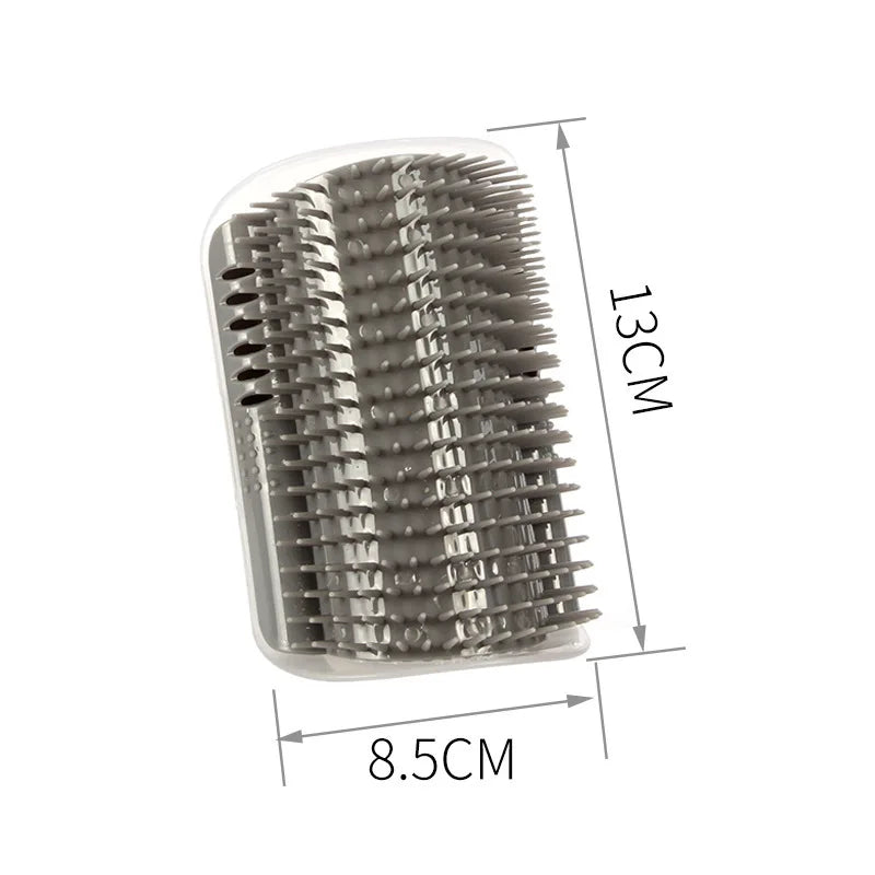 Massage Pet Cat Brush Corner Scraper Hair Remover With Removable Scratcher Comb