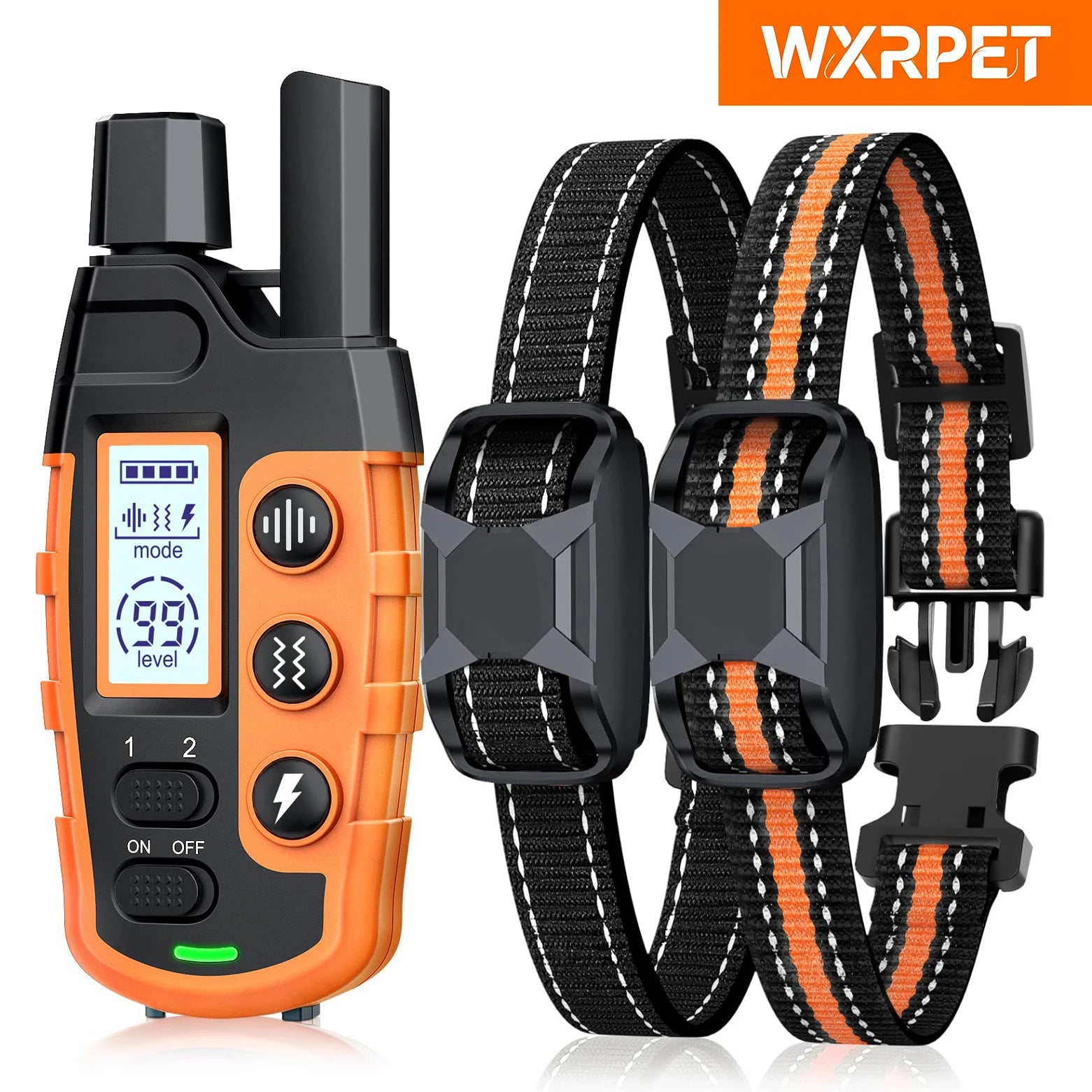 3300Ft Electric Remote Control Dog Training Collar Waterproof Pet Behavior For 5-120lbs Puppy With Shock Vibration