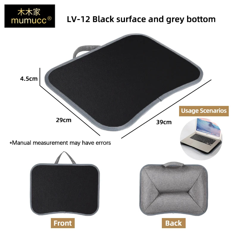 Multifunctional Laptop Desk With Foam Particle Filled Cushion & Hard Mouse Pad
