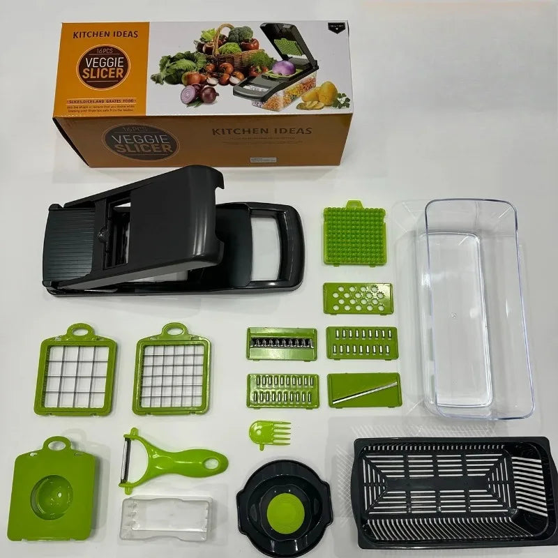 Multi-Functional Kitchen Vegetable Cutter, Dicer, Slicer, Grater, Magic Tool