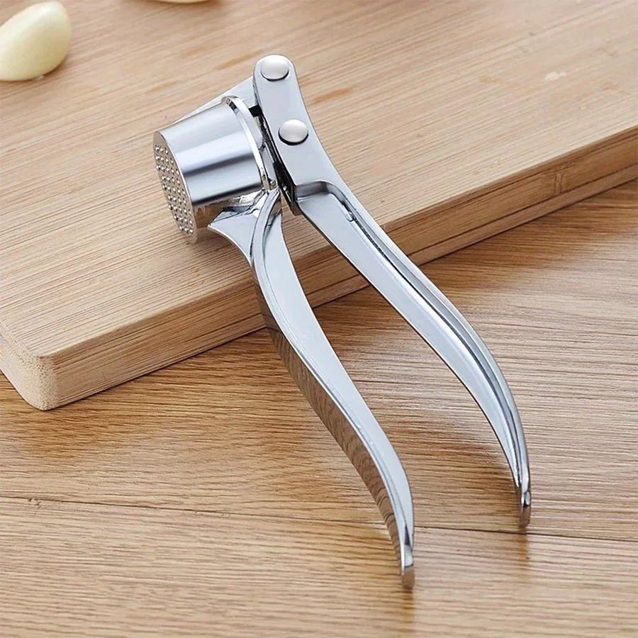 Commercial Heavy Duty Garlic Press & Multi-Tool. 18cm, Aluminum, Restaurant Durable - Lovies Kitchenwares