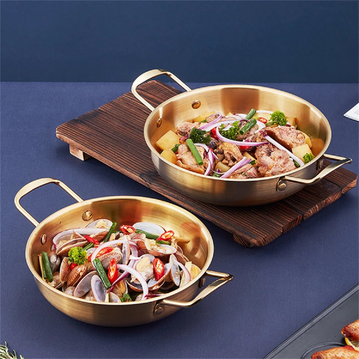 Stainless Steel Cookware and Saucepan Dry Pots with Handle - Lovies Kitchenwares