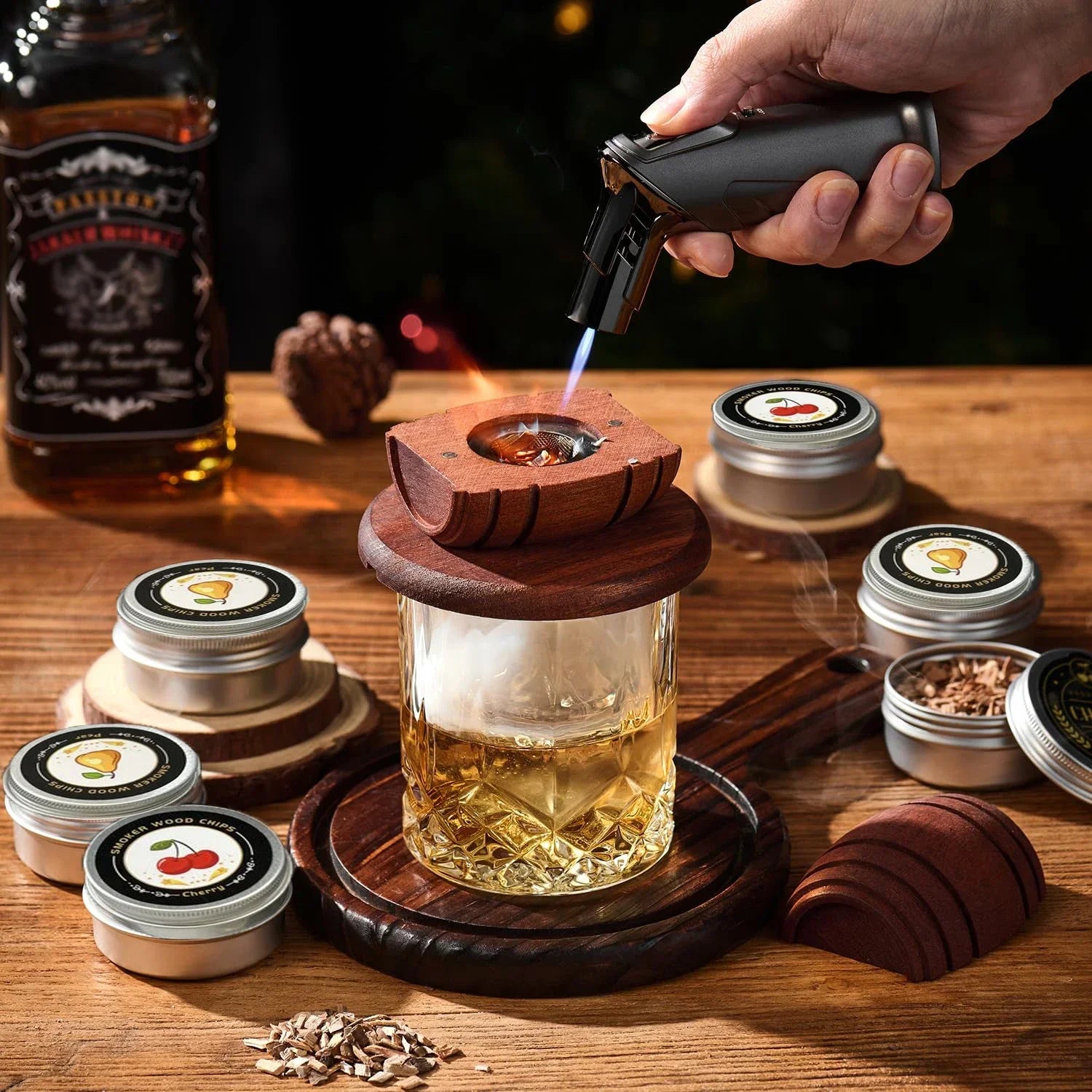 Whiskey Smoker Kit with Wood Chips