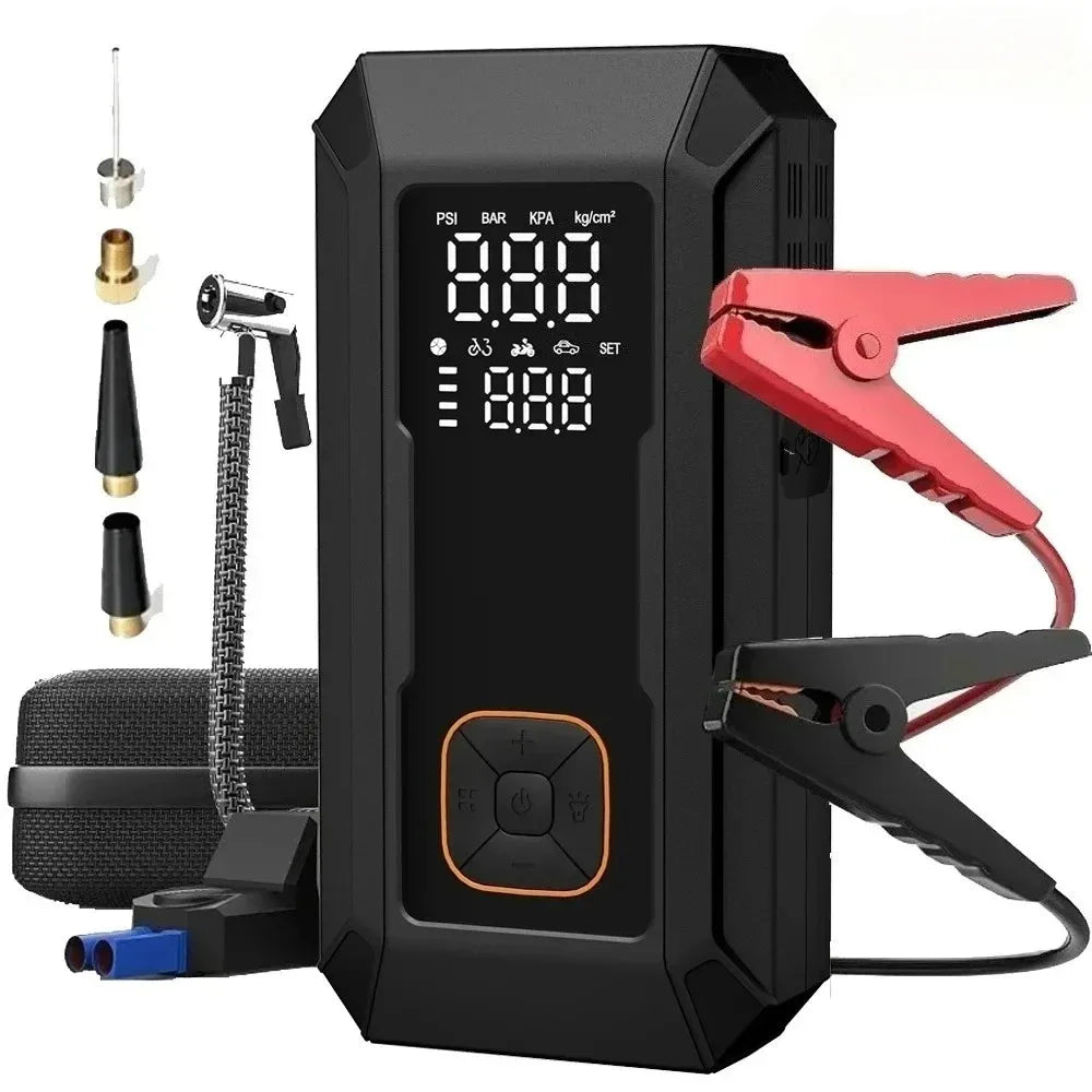 Car Jump Starter with Air Pump 4000A Jump Starter & 150PSI Air Compressor, Portable Auto Power Bank ,Tire Inflator, LED Light
