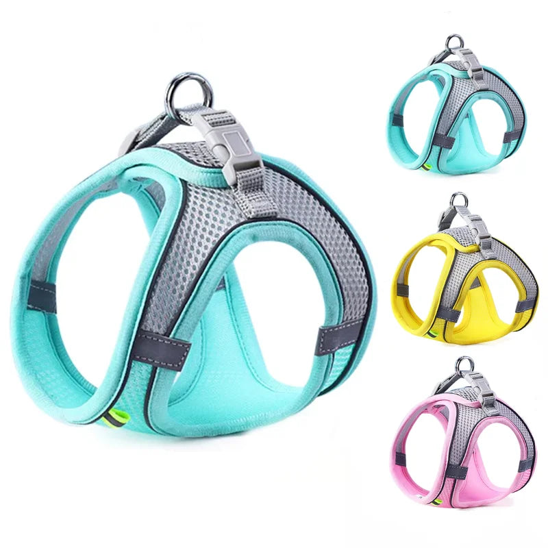 Adjustable Breathable Reflective Pet Harness Vest Chest Rope Set