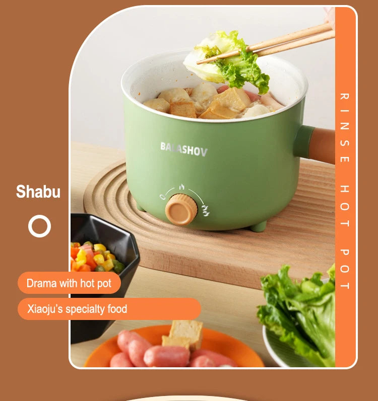 Electric Double Layer Hot Pot Cooker. Soup Heater Multifunctional Cooker