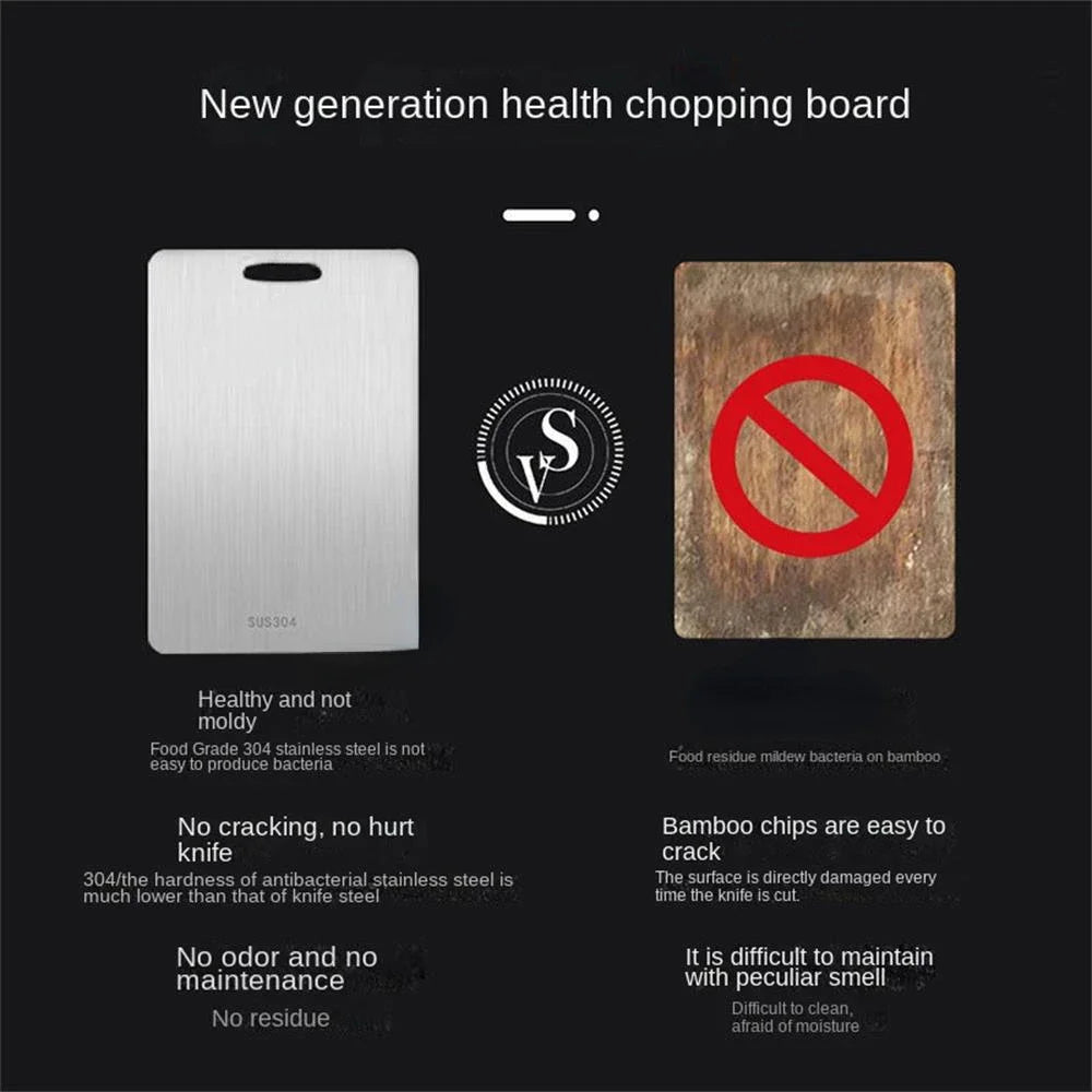Double Sided Stainless Steel Panel Cutting Chopping and Kneading Board