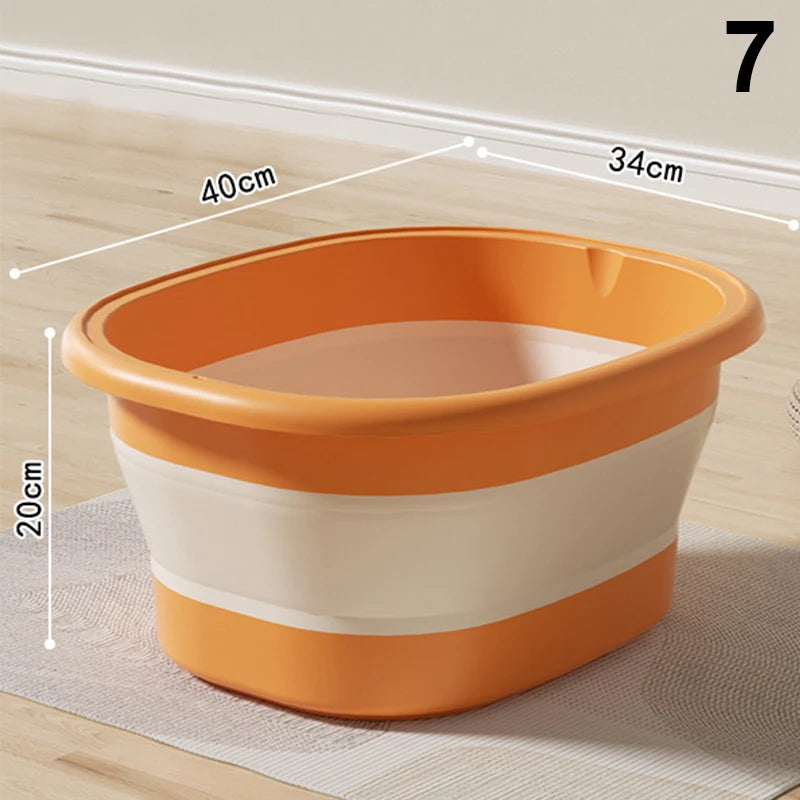 1Pcs Portable Foldable Home Foot Bath Bucket/Basin Massager & Soak Foot Tub