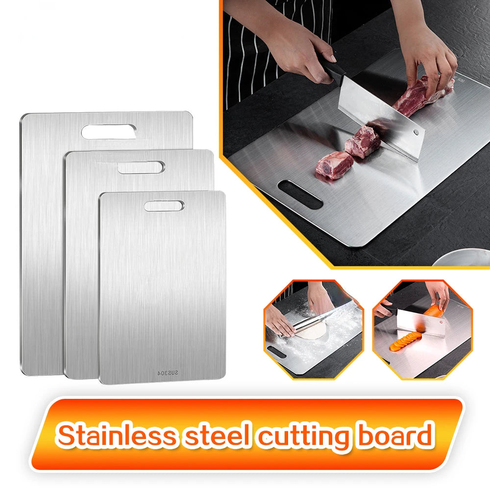 Double Sided Stainless Steel Panel Cutting Chopping and Kneading Board