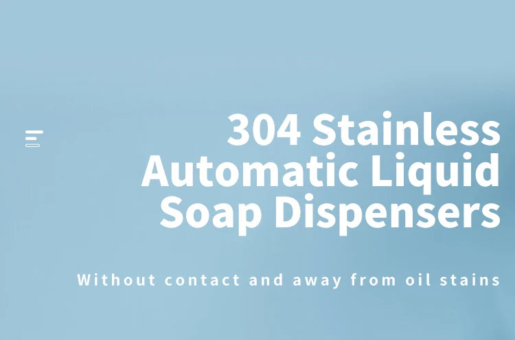 Kitchen Soap and/or Hand Sanitizer Automatic Sensor With Smart Electric Dispenser 304 Stainless Steel