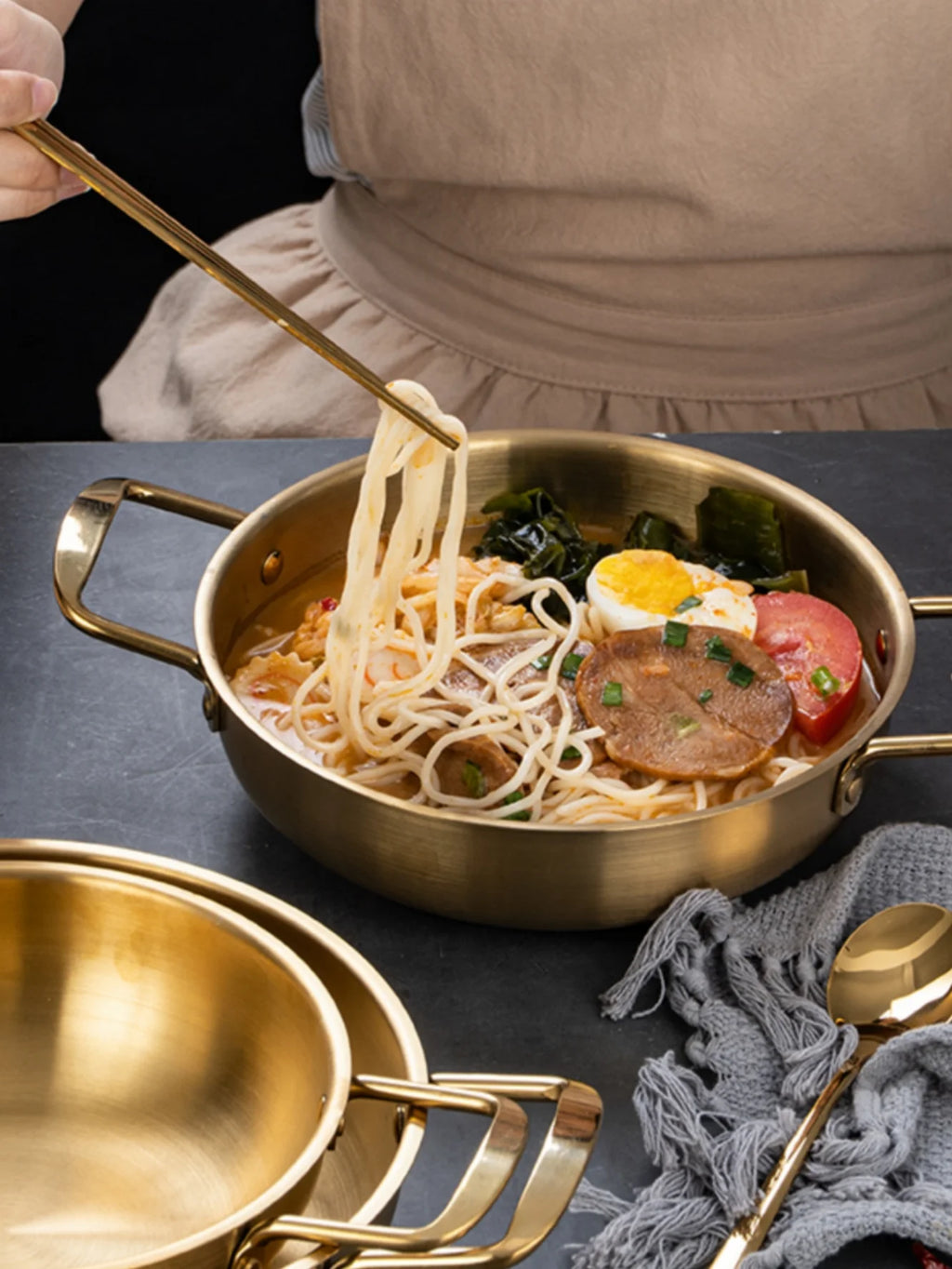 Stainless Steel Cookware and Saucepan Dry Pots with Handle - Lovies Kitchenwares