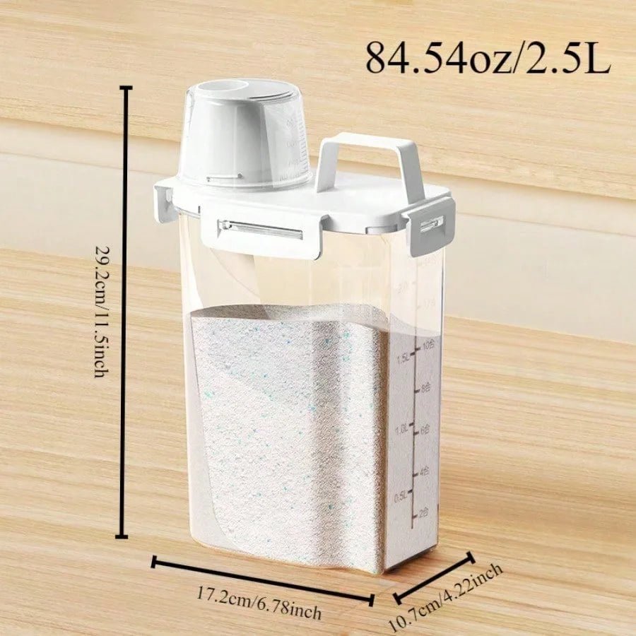 2.5L Covered Moisture-proof Sealed Storage Container - Used for Grain, Nut, Flour, Rice Food Storage Boxes - Lovies Kitchenwares