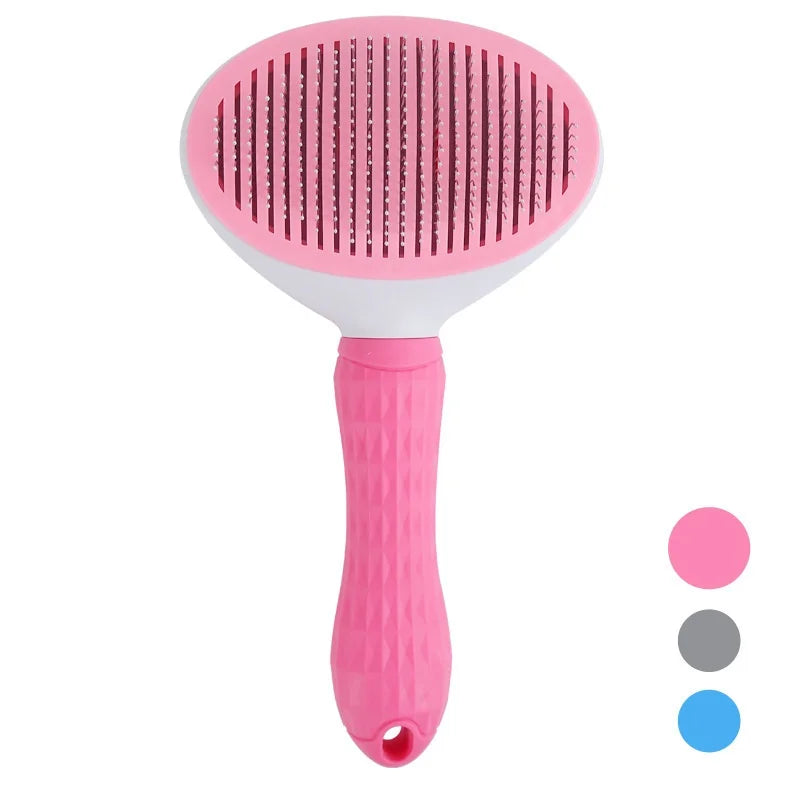 Self Cleaning Pet Brush Comb For Pet Hair Removal And Grooming Tool Pet Accessory
