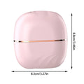 New Mini Portable Rechargeable Hair Straightener Brush With Anti-Scald Shell Cordless USB Charging