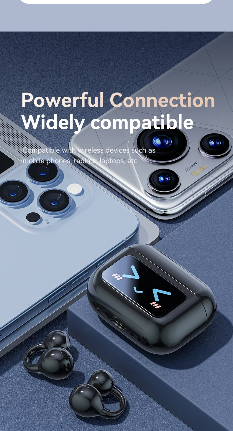 Touch Screen Wireless Bluetooth Earphone 144 Languages Real-Time Translation Headphones HiFi Audio Earbuds